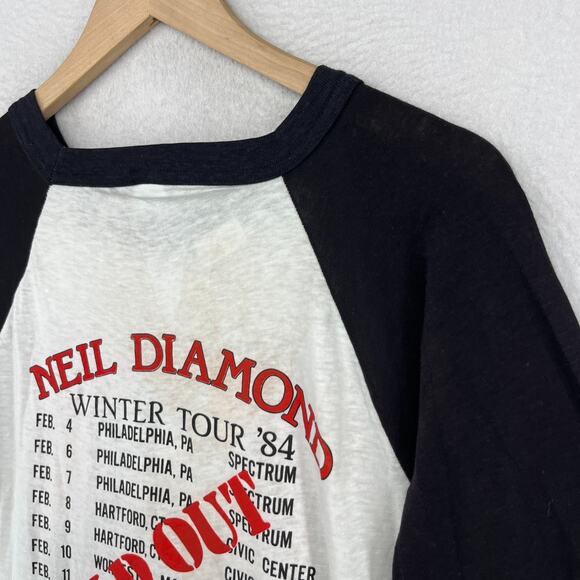 NEIL DIAMOND Shirt XL Concert Tour '84 Single Stitch Spectrum PA Civic Center CT - Picture 6 of 13